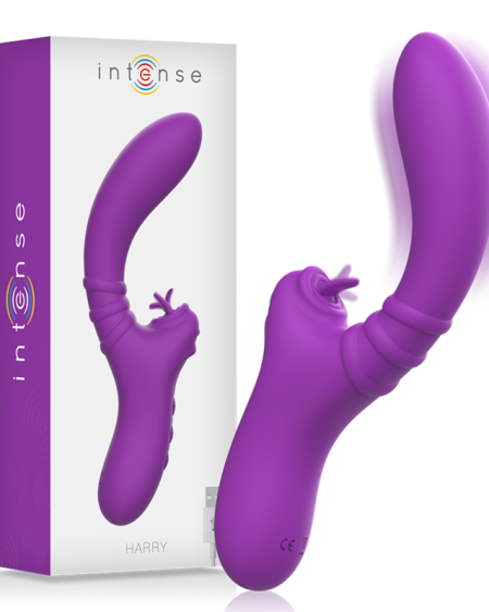 INTENSE - VIBRATEUR FLEXIBLE HARRY AVEC LANGUE VIOLET