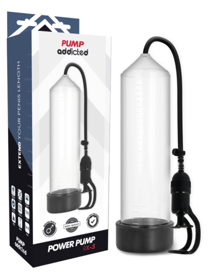PUMP ADDICTED - BOMBA ERECCIÓN RX5 TRANSPARENTE