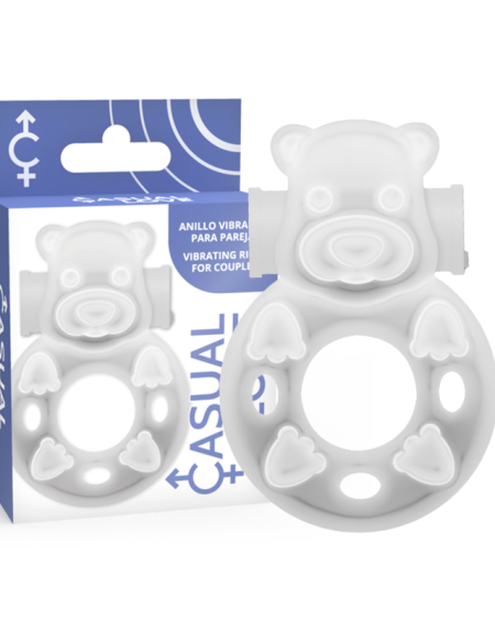 CASUAL LOVE - 26 ANNEAU DE VIBRATEUR TRANSPARENT BUNNY