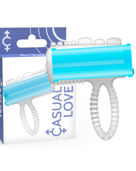 CASUAL LOVE - RING TONGUE VIBRATING BLEU