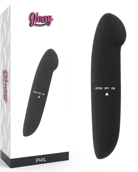 GLOSSY - VIBRATEUR PHIL NOIR