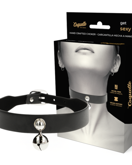 COQUETTE CHIC DESIRE - COLLIER EN CUIR VEGAN FEMME HOCHET ACCESSOIRE
