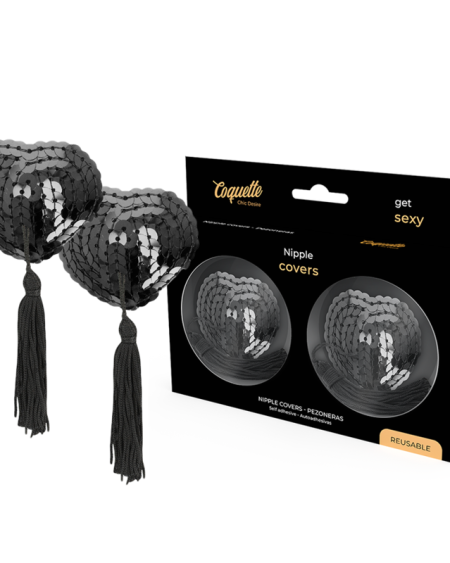 COQUETTE CHIC DESIRE - CACHE-MALINS  PAILLETTES NOIRES