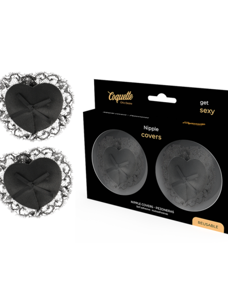 COQUETTE CHIC DESIRE - CACHE-MALINS EN DENTELLE NOIRE