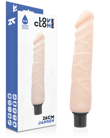 LOVECLONE - VIBRATEUR AUTOLUBRIFIANT JANSEN 26 CM -O- 4.2 CM