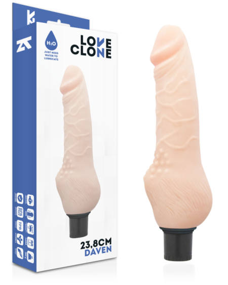 LOVECLONE - DAVEN AUTOLUBRIFICATION RÉALISTE 23.8 CM -O- 3.8 CM