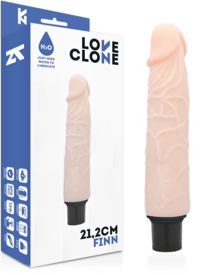 LOVECLONE - VIBRATEUR AUTOLUBRIFIANT FINN 21.2 CM -O- 3.8 CM