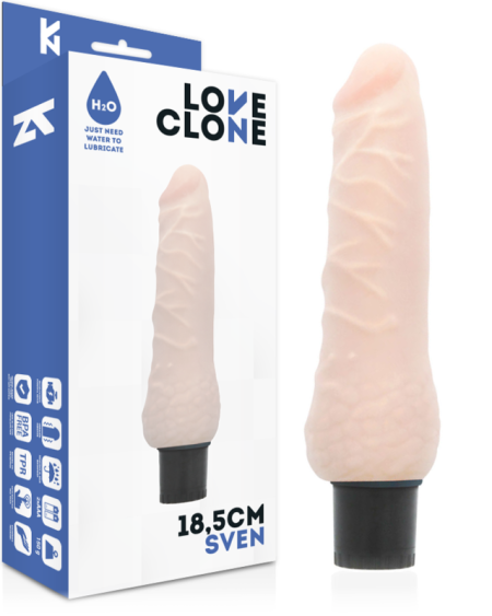 LOVECLONE - VIBRATEUR AUTOLUBRIFIANT SVEN 18.5 CM -O- 3.3 CM