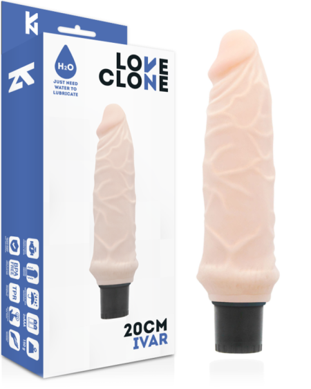 LOVECLONE - VIBRATEUR AUTOLUBRIFIANT IVAR 20 CM -O- 3.7 CM