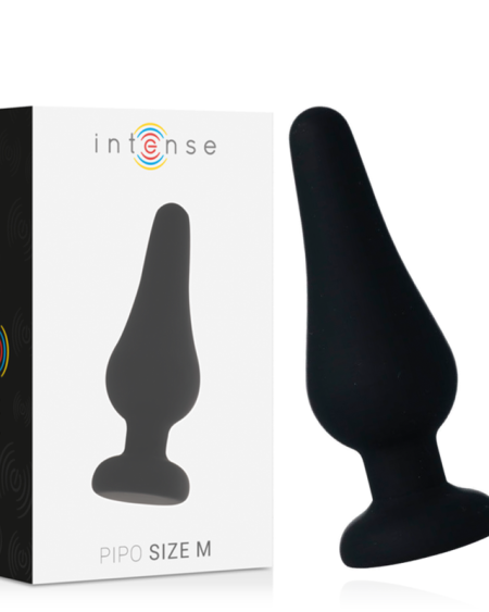 INTENSE - PLUG ANAL PIPO M SILICONE NOIR 11 CM