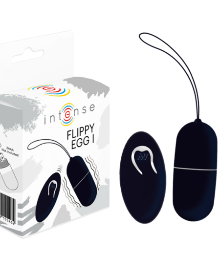 INTENSE - OEUF VIBRANT FLIPPY I AVEC TÉLÉCOMMANDE NOIR