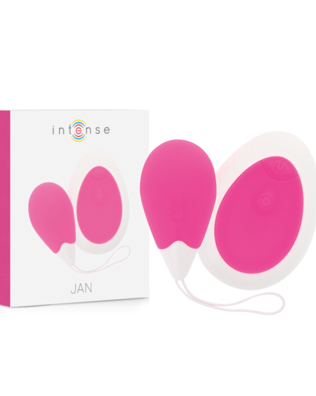 INTENSE - VIBRATEUR JAN EGG TÉLÉCOMMANDE ROSE