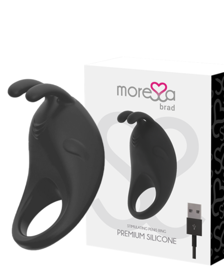 MORESSA - BRAD PREMIUM SILICONE RECHARGEABLE NOIR