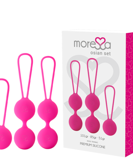 MORESSA - OSIAN SET PREMIUM SILICONE ROSE (Osian One - 51 g  Osian Two - 101 g  Osian Three 85 g)