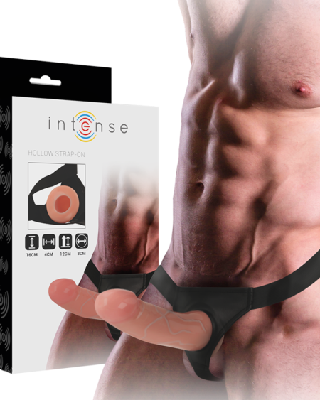 INTENSE - HARNAIS CREUX AVEC GODE 16 X 3 CM