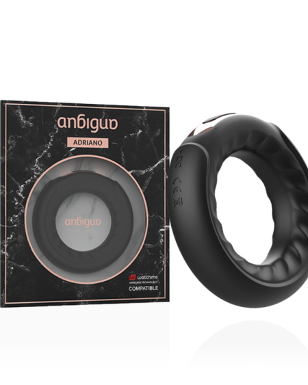 ANBIGUO - ANNEAU VIBRANT ADRIANO COMPATIBLE AVEC LA TECHNOLOGIE SANS FIL WATCHME