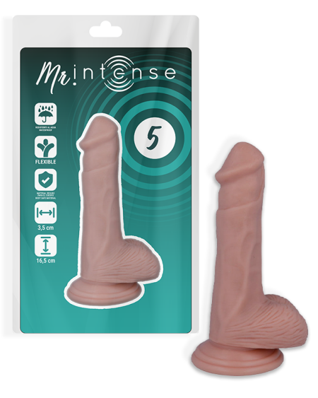 MR INTENSE - 5 PÉNIS RÉALISTE 16.5 CM -O- 3.5 CM