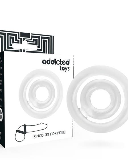 ADDICTED TOYS - POTENZ - PÉNIS C-RING CLAIR