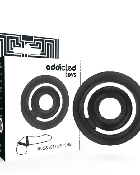ADDICTED TOYS - POTENZ- C-RING PÉNIS NOIR