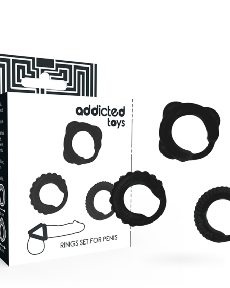 ADDICTED TOYS - ENSEMBLE C-RING NOIR