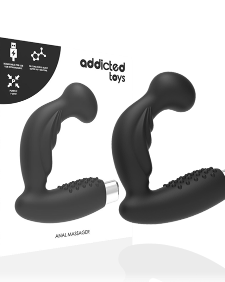 ADDICTED TOYS - VIBRATEUR PROSTATIQUE RECHARGEABLE MODÈLE 3 - NOIR