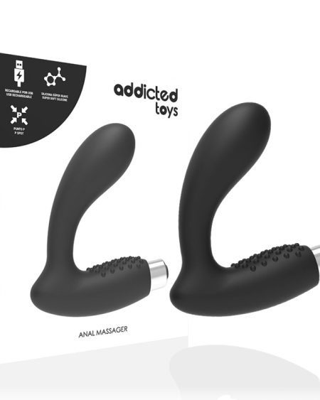 ADDICTED TOYS - VIBRATEUR PROSTATIQUE RECHARGEABLE MODÈLE 5 - NOIR