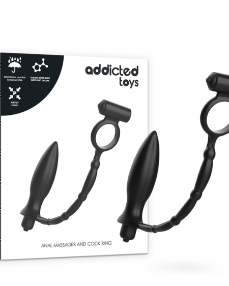 ADDICTED TOYS - PLUG ANAL AVEC ANNEAU VIBRANT