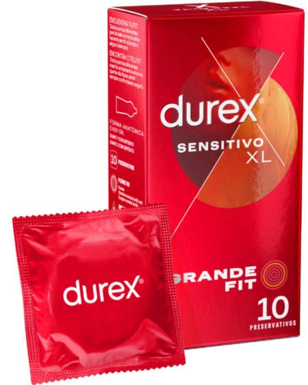 DUREX - PRÉSERVATIFS SENSIBLES XL 10 UNITÉS