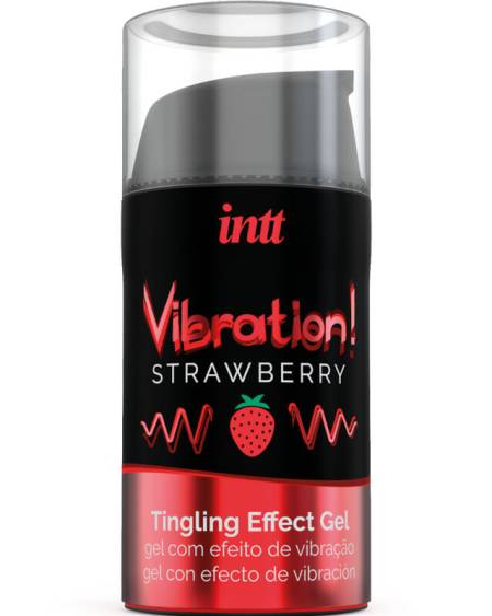INTT - PUISSANT STIMULANT INTIME GEL VIBRANT LIQUIDE FRAISE 15 ML