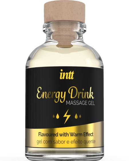 INTT MASSAGE  ORAL SEX - GEL DE MASSAGE A L''ENERGIE AROMATISEE CA BOISSON ET EFFET CHAUFFANT
