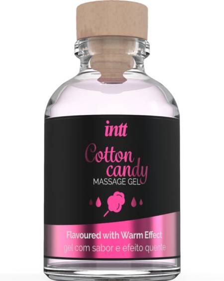 INTT MASSAGE  ORAL SEX - GEL DE MASSAGE SAVEUR COTTON BABE À PAPA ET EFFET CHAUFFANT