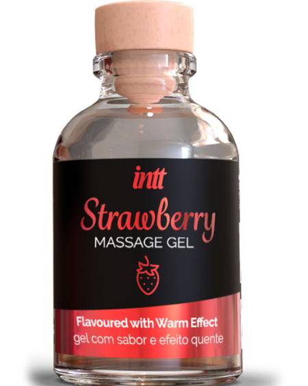INTT MASSAGE  ORAL SEX - GEL DE MASSAGE EFFET CHAUD SAVEUR FRAISE
