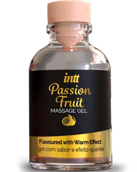 INTT MASSAGE  ORAL SEX - GEL DE MASSAGE SAVEUR FRUIT DE LA PASSION AVEC EFFET CHALEUR