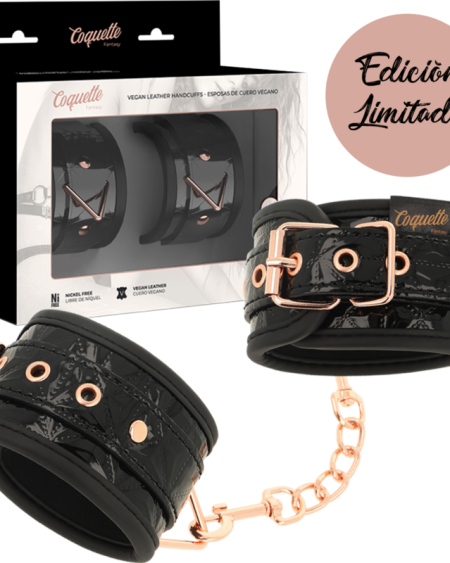 COQUETTE CHIC DESIRE - MENOTTES ÉDITION NOIRE AVEC DOUBLURE EN NÉOPRÈNE