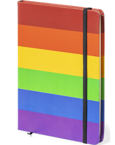 PRIDE - CARNET DRAPEAU LGBT 15 x 21