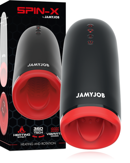 JAMYJOB - MASTURBATEUR CHAUFFANT ET ROTATION SPIN-X