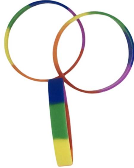 PRIDE - BRACELET EN SILICONE DRAPEAU LGBT