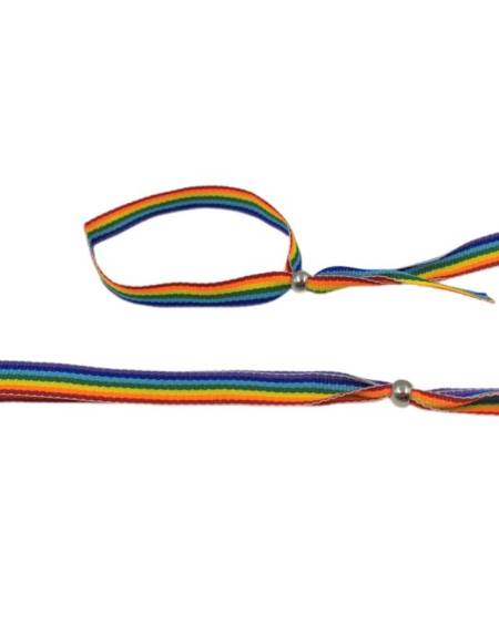PRIDE - BRACELET BALLE EN ARGENT DRAPEAU LGBT