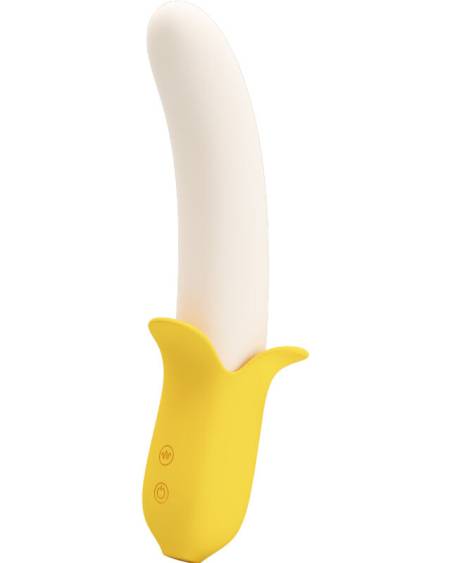 PRETTY LOVE - BANANA GEEK SUPER POWER 7 VIBRATIONS UPDOWN SILICONE NOIR