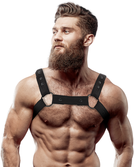 FETISH SUBMISSIVE ATTITUDE - HARNAIS DE SPORT RÉGLABLE EN NÉOPRÈNE POUR HOMMES