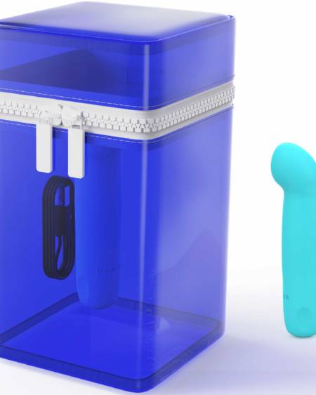 B SWISH - VIBRATEUR RECHARGEABLE EN SILICONE BLEU BCUTE CURVE INFINITE CLASSIC ÉDITION LIMITÉE