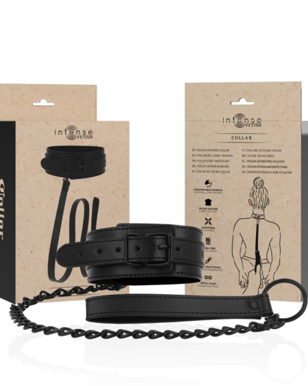 INTENSE - FETISH COLLIER EN CUIR VEGAN