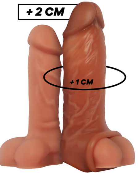 VIRILXL - EXTENSION DE PÉNIS EN SILICONE LIQUIDE V7 MARRON