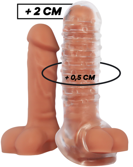 VIRILXL - EXTENSION DE PÉNIS ET GAINE V15 TRANSPARENTE