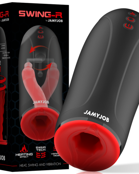 JAMYJOB - MASTURBATEUR  EFFET CHAUFFANT SWING-R, SWING TECH ET VIBRATION