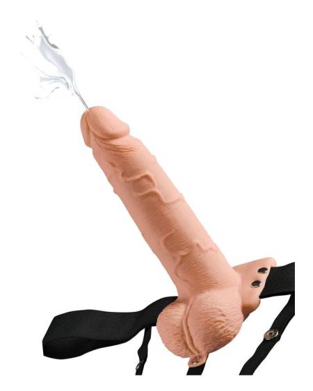 FETISH FANTASY SERIES - HARNAIS RÉGLABLE PÉNIS RÉALISTE AVEC BALLES ÉJACULANTES 19 CM