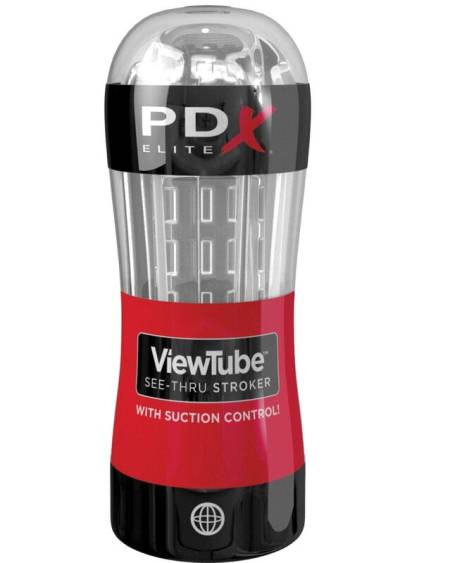 PDX ELITE - MASTURBATEUR STROKER CONTRÔLE DU TUBE DE VUE ONDES STIMULANTES TRANSPARENTES