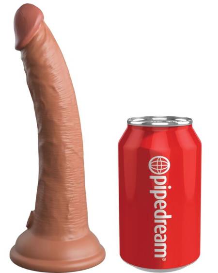 KING COCK - ELITE GODE RÉALISTE EN SILICONE 17.8 CM CARAMEL