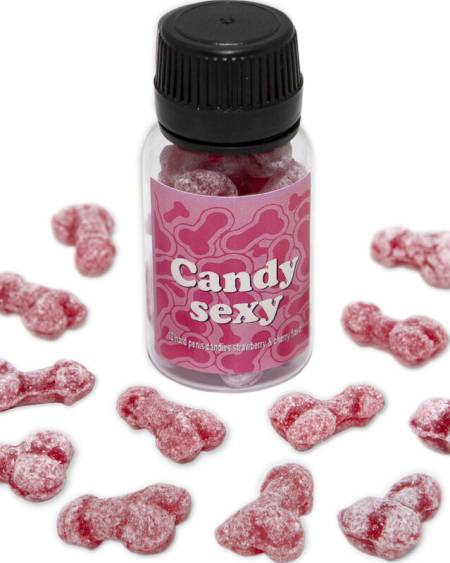 DIABLO PICANTE - CANDY SEXY POT DE 12 GOMMES AU GOÛT FRAISE-CERISE