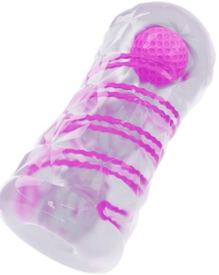 PRETTY LOVE - MASTURBATEUR MASCULIN FANTASY AVEC SPIRALE INTERNE ET BALLES TRANSPARENTES